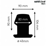 ADDICTED TOYS - EXTREME HOLLOW ANAL PLUG SILICONE SIZE L 10.4 CM